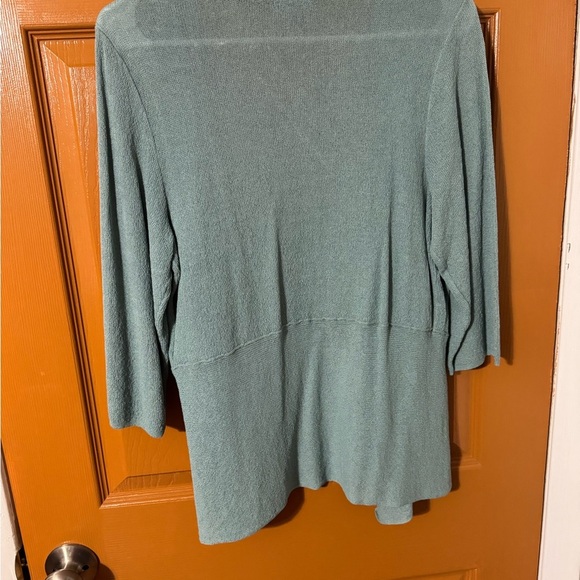 Alfani Women's Draped Cardigan - Soft Green - Picture 2 of 4